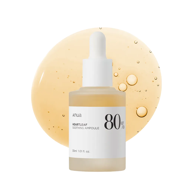 سرم ۸۰٪ هارتلیف آنوا | Anua Heartleaf 80% Moisture Soothing Ampoule
