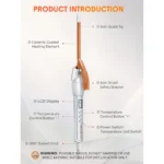 فرکننده مو شیگلم سایز 9 میلی‌ متر