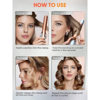 فرکننده مو شیگلم سایز 9 میلی‌ متر