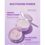 پودر فیکس دومنظوره شیگلم مدل Insta-Ready رنگ Taro