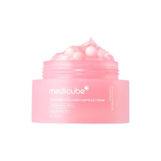 کرم کپسولی کلاژن صورتی مدیکیوب