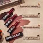 پک رژ جامد 4 عددی امبر رز شیگلم | sheglam ember rose long lasting matte lipstick - Image 2
