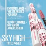پرایمر مژه میبلین رنگ مشکی | Maybelline Lash Sensational Sky High Mascara Soft Black - Image 2