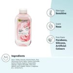 تونر گل رز مناسب پوست خشک و حساس  | garnier toner 200 ml - Image 5